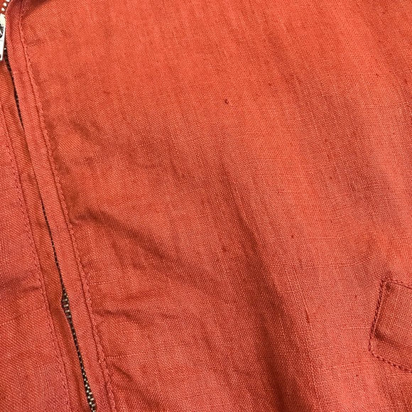 🚫SOLD🚫 Burnt Orange Linen Cropped 3/4 Sleeve - Picture 15 of 16